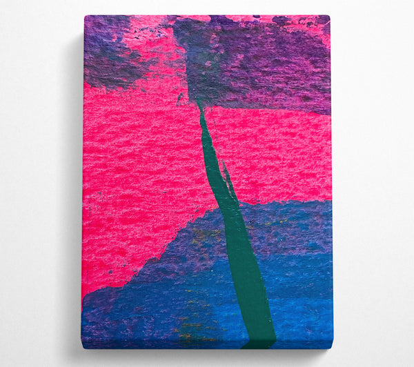  A Canvas Print of Crimson Abstract Stroke Canvas Print