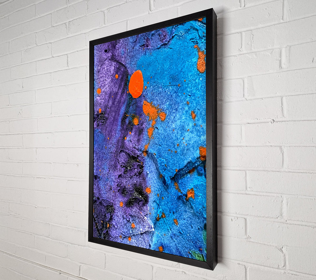  A Canvas Print of Azure Burst Of Orange Canvas Wall Art