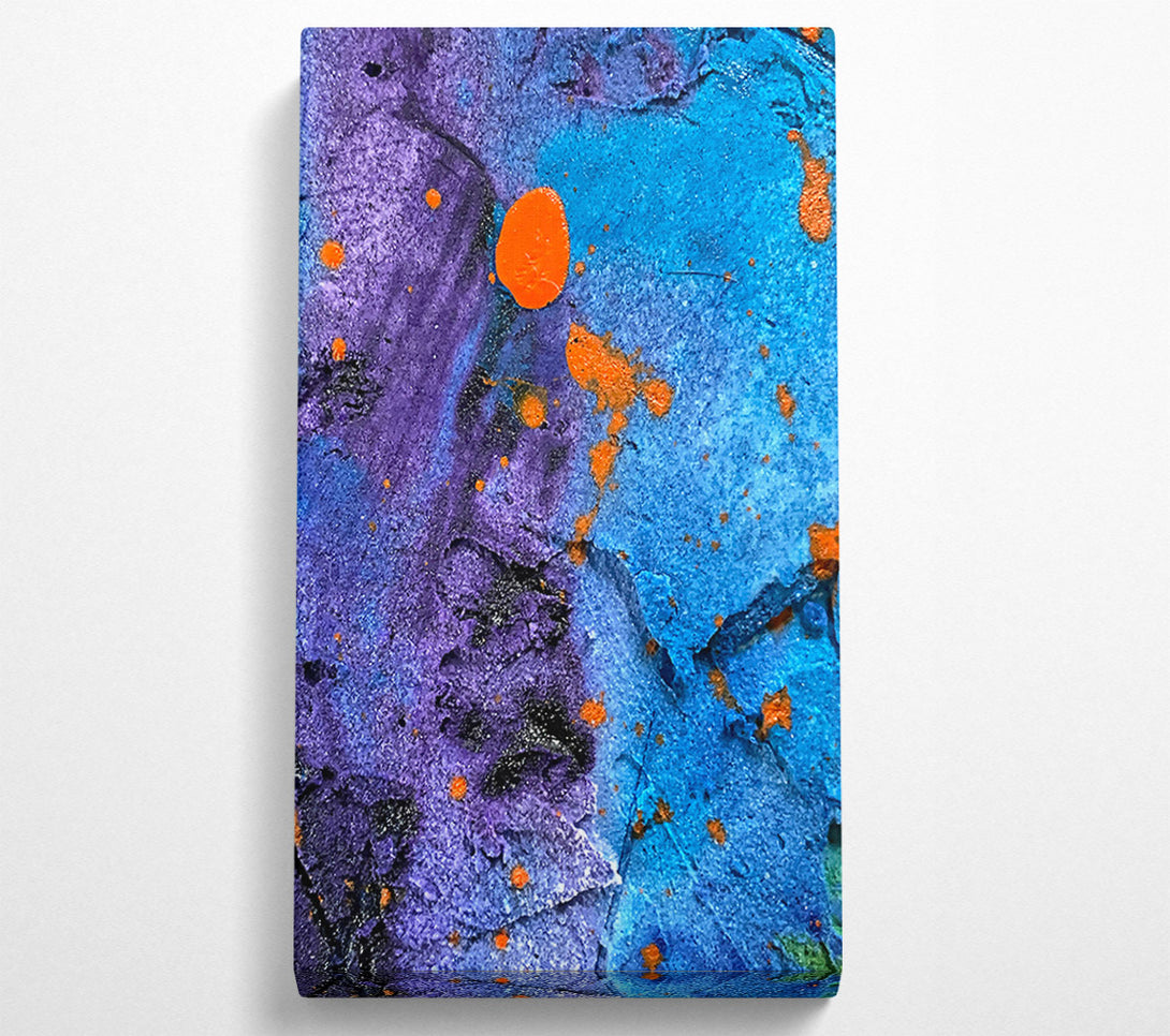  A Canvas Print of Azure Burst Of Orange Canvas Wall Art
