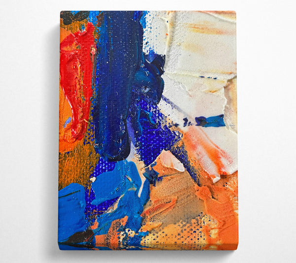  A Canvas Print of Blue Hues And Rust Canvas Wall Art