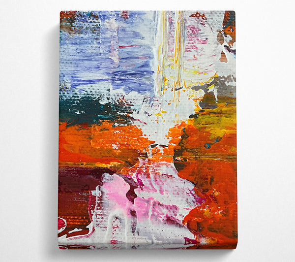  A Canvas Print of White Dance Of Orange Canvas Print