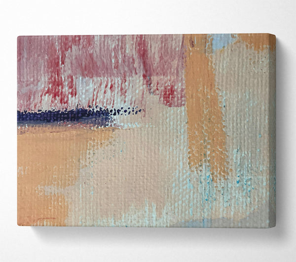  A Canvas Print of Peach Abstract Study Canvas Wall Art