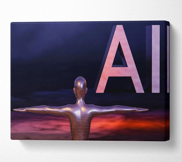  A Canvas Print of Pink Ai Evolution Canvas Print