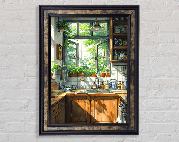 The Kitchen Window Framed Print