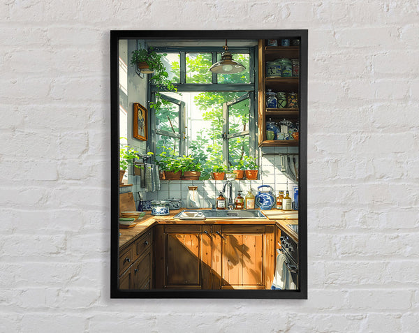The Kitchen Window Framed Print