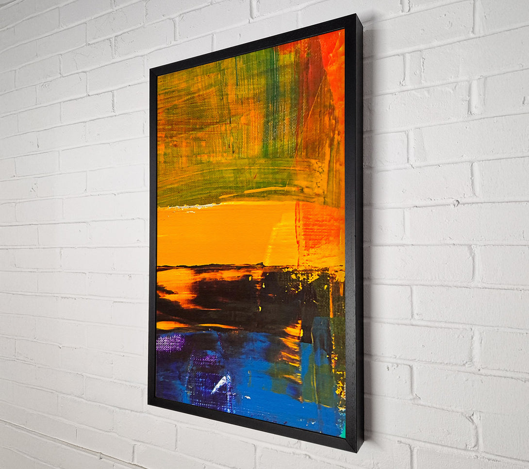  A Canvas Print of Orange Horizon Hues Canvas Print