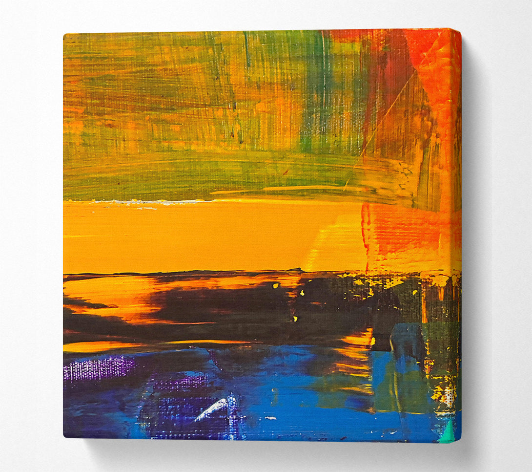 A Canvas Print of Orange Horizon Hues Canvas Print