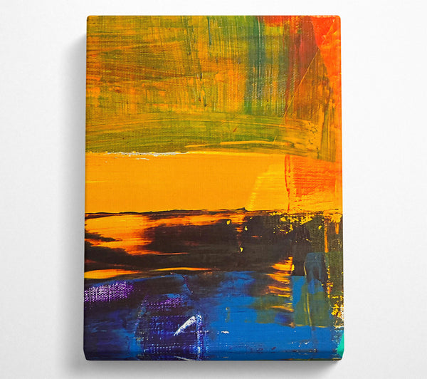 A Canvas Print of Orange Horizon Hues Canvas Print