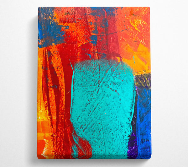  A Canvas Print of Emerald Abstract Swirl Canvas Art