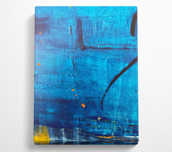  A Canvas Print of Azure Splashes Of Orange Canvas Print