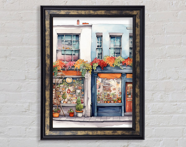 The Little Shops Framed Print