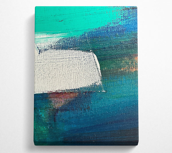  A Canvas Print of Teal And White Dreamscape Canvas Art