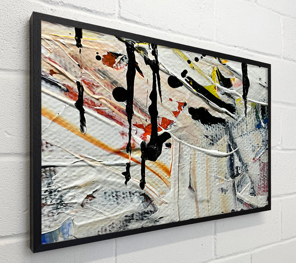 White Abstract Drips
