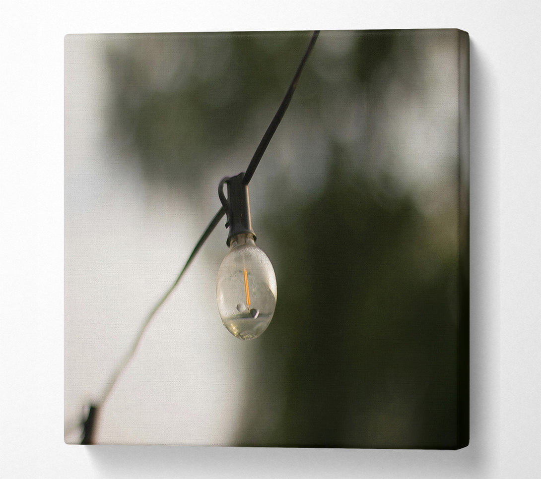  A Canvas Print of Green Light Glow Canvas Art
