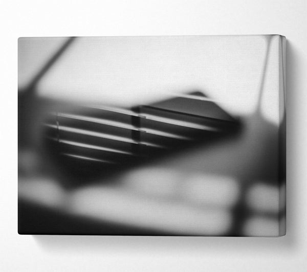  A Canvas Print of Grey Lines And Shadows Canvas Art