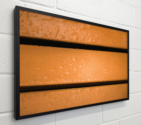 Orange Drops On Wood