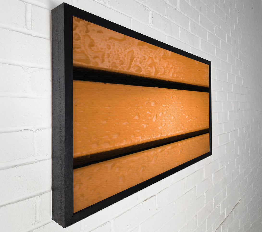  A Canvas Print of Orange Drops On Wood Canvas Wall Art