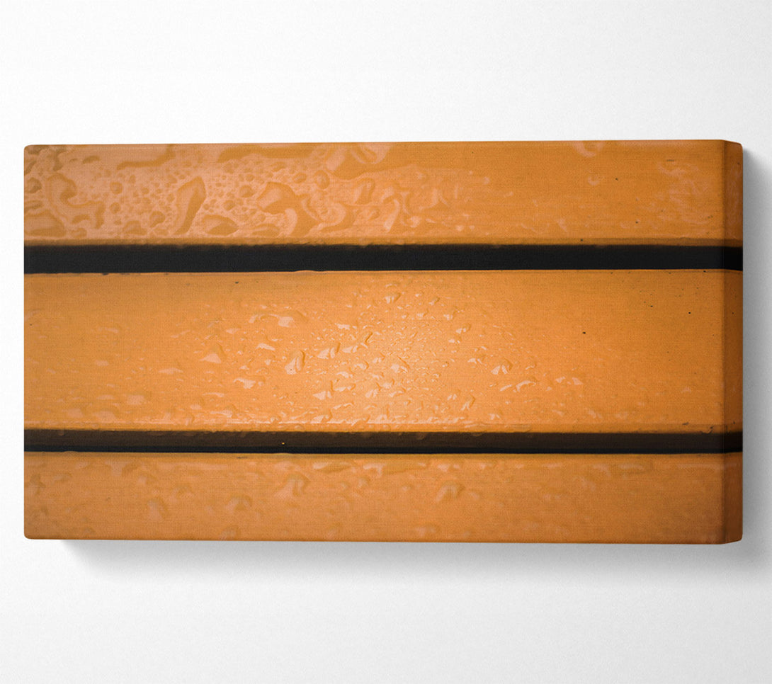  A Canvas Print of Orange Drops On Wood Canvas Wall Art