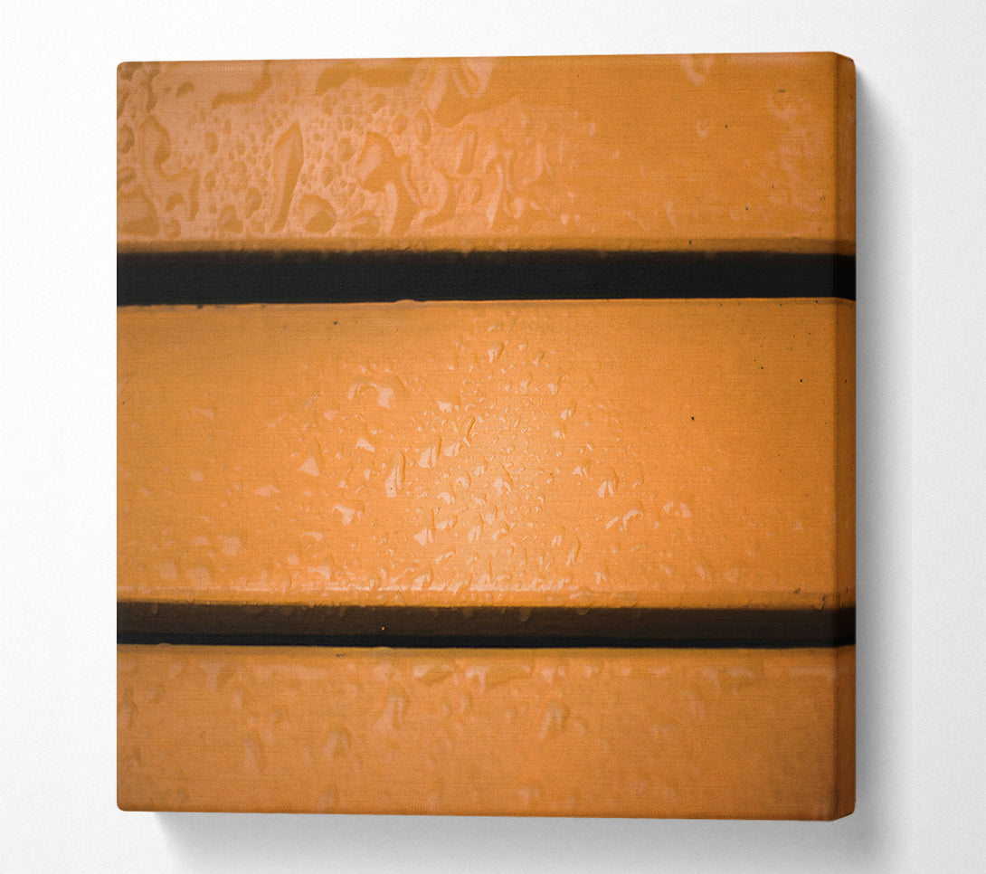  A Canvas Print of Orange Drops On Wood Canvas Wall Art