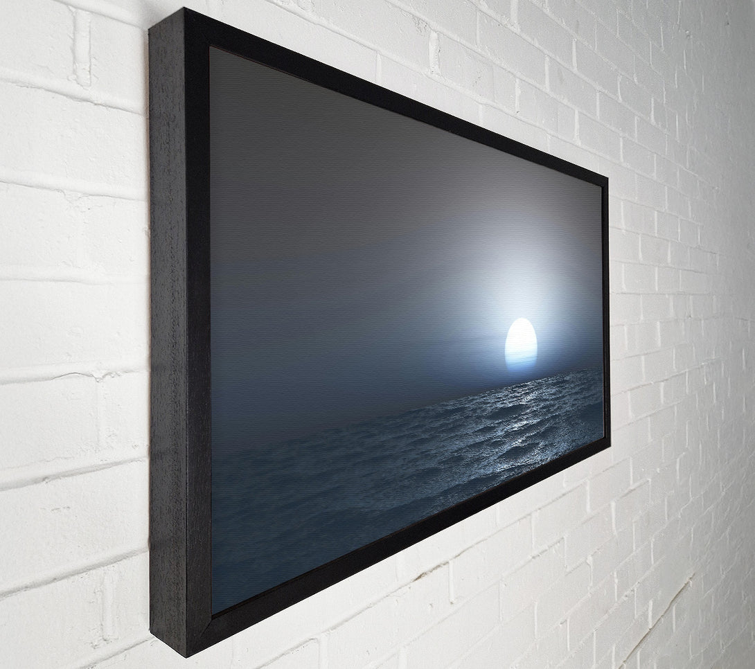  A Canvas Print of Blue Horizon Glow Canvas Art