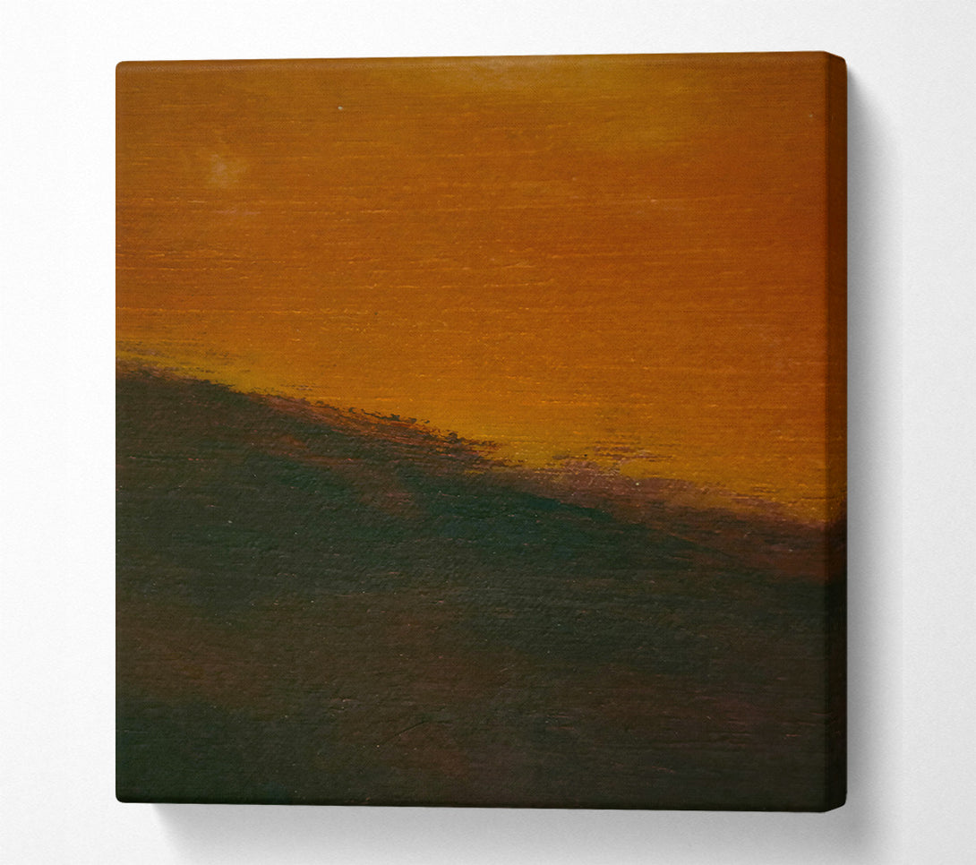  A Canvas Print of Amber Sunset Hues Canvas Art