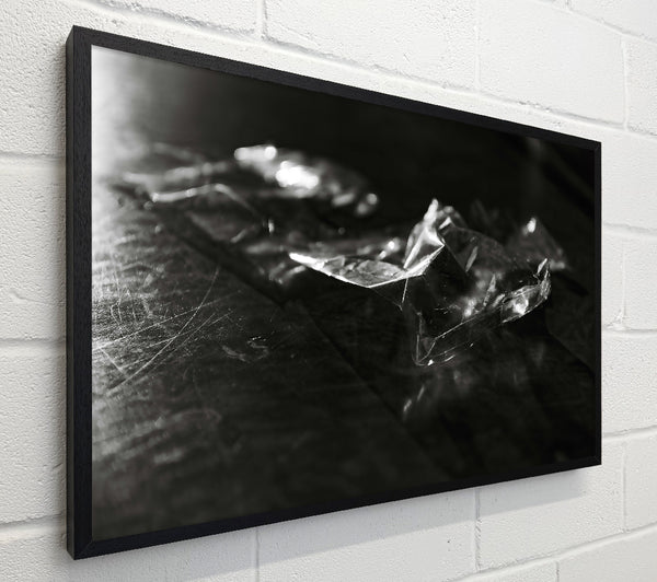 Silver Crinkled Plastic
