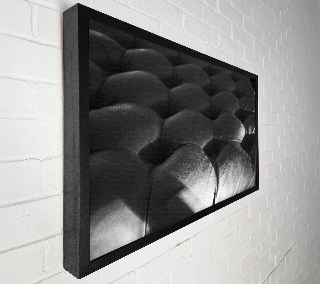  A Canvas Print of Gray Buttoned Texture Canvas Wall Art
