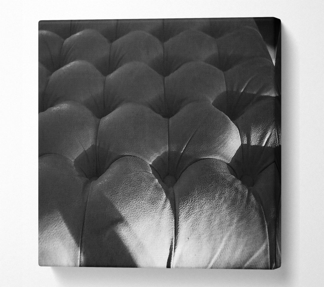  A Canvas Print of Gray Buttoned Texture Canvas Wall Art