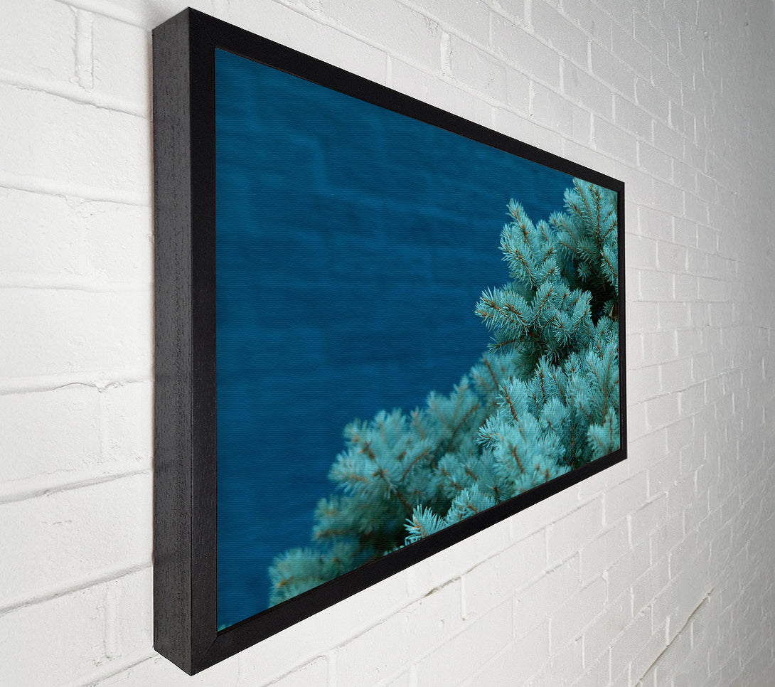  A Canvas Print of Teal Pine Branches Canvas Art