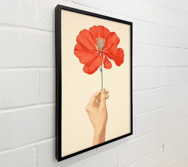 The Orange Simple Flower Hand