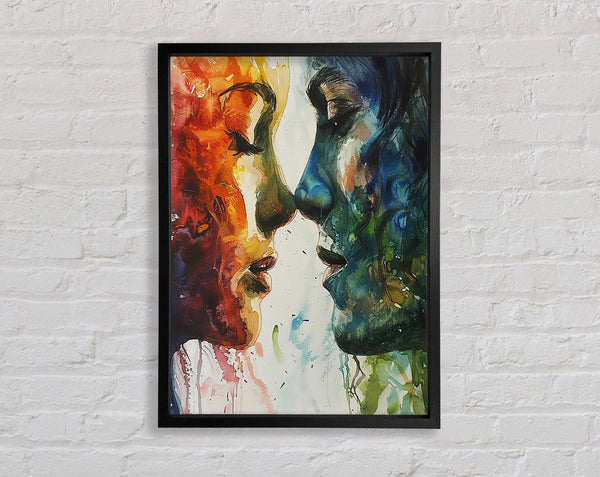 The Passion Faces Framed Print