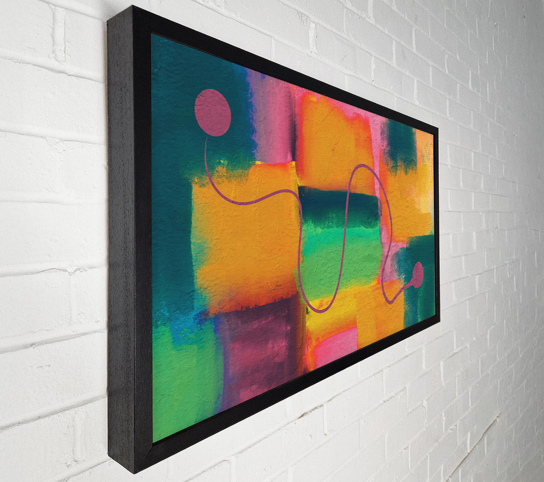  A Canvas Print of Orange Abstract Journey Canvas Wall Art