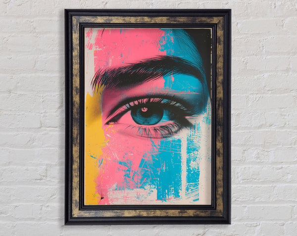 The Pastel Eyes Framed Print