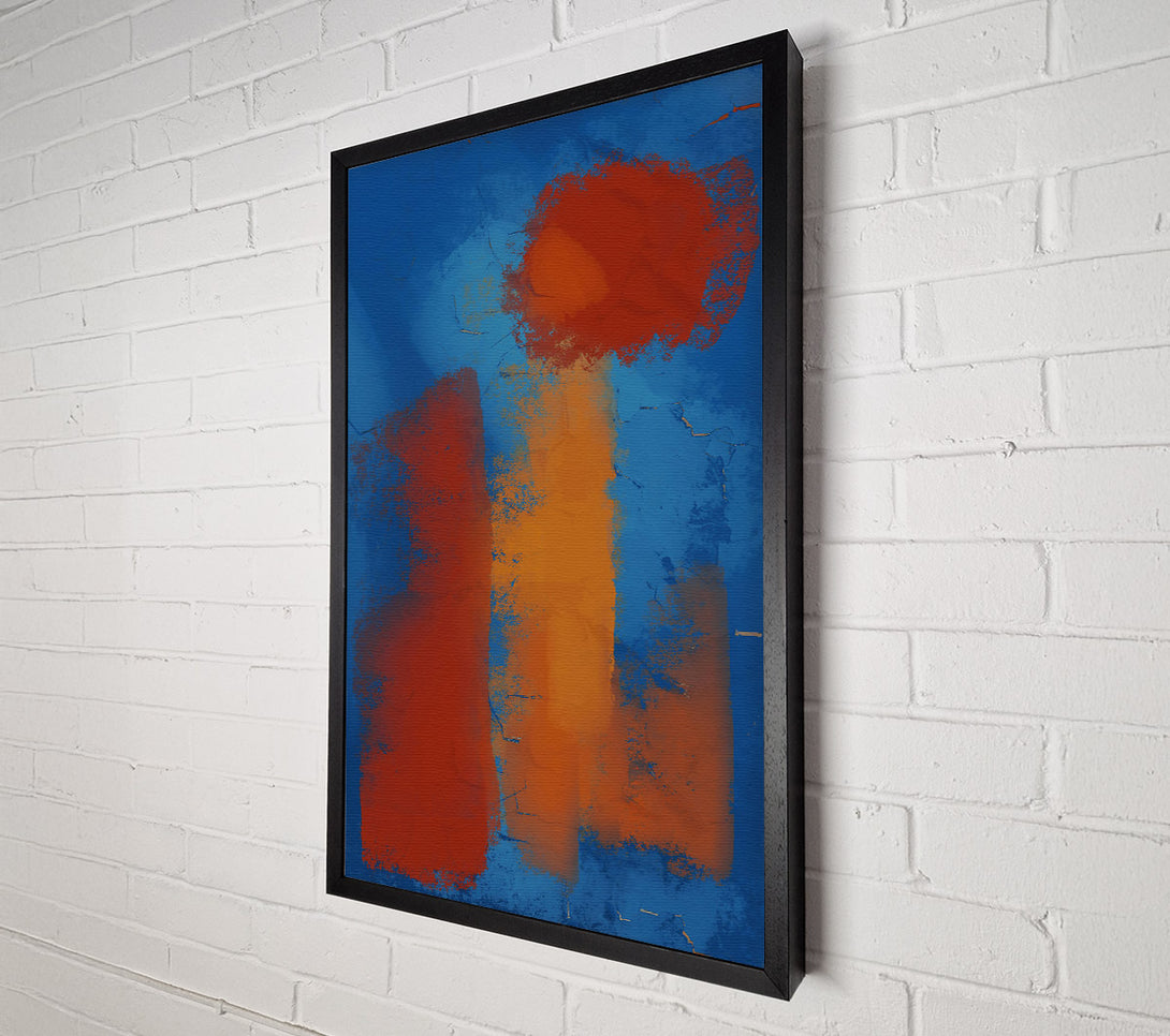  A Canvas Print of Blue Hues Of Orange Canvas Print