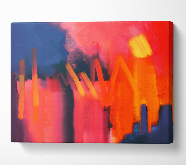  A Canvas Print of Crimson And Gold Embrace Canvas Art