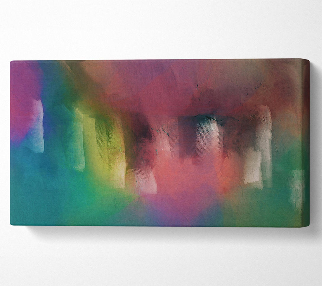  A Canvas Print of Crimson And Green Hues Canvas Wall Art