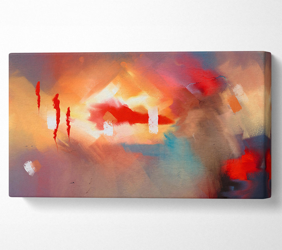  A Canvas Print of Crimson And Gold Dreams Canvas Print