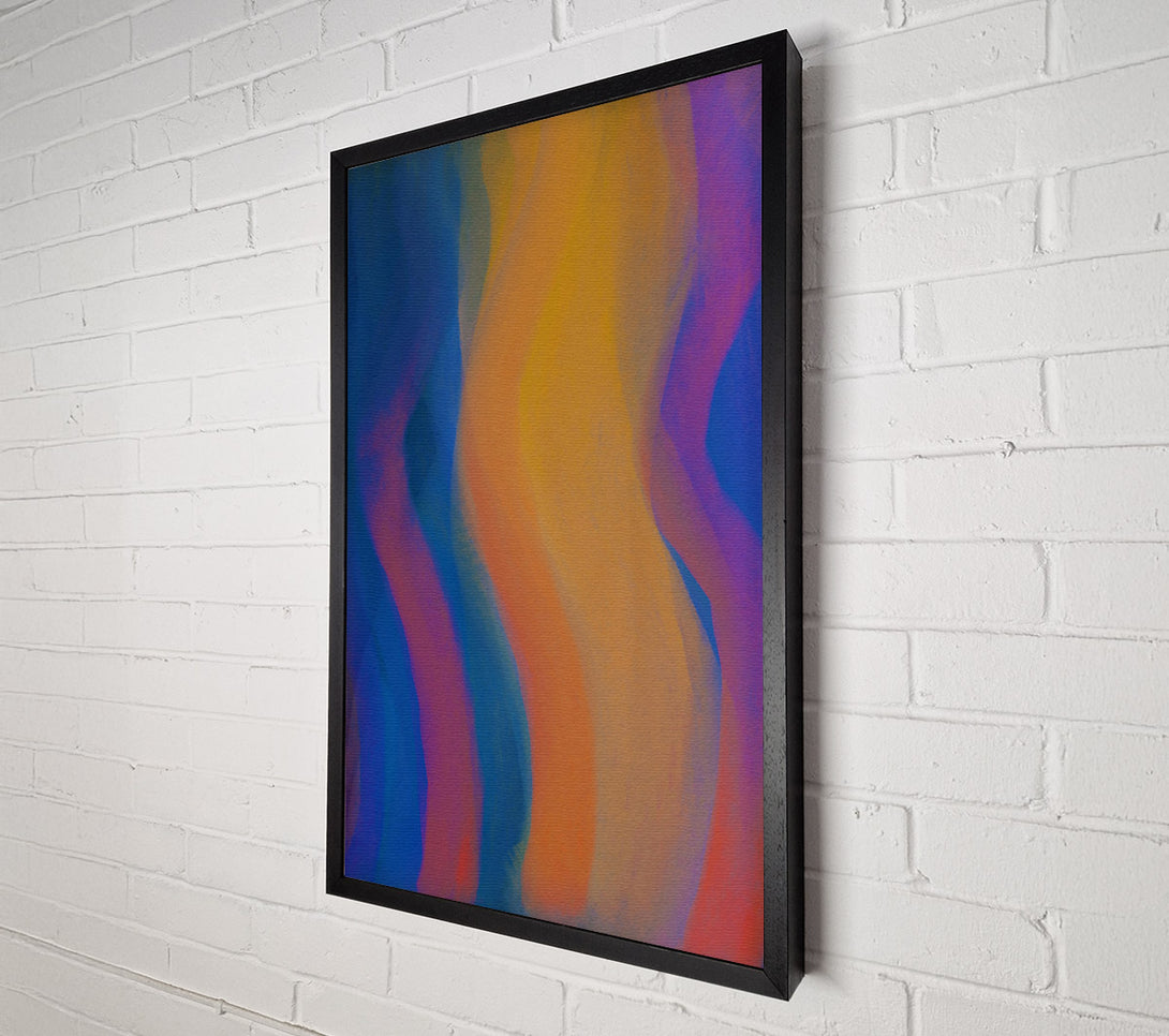  A Canvas Print of Orange Hues Of Flowing Canvas Print