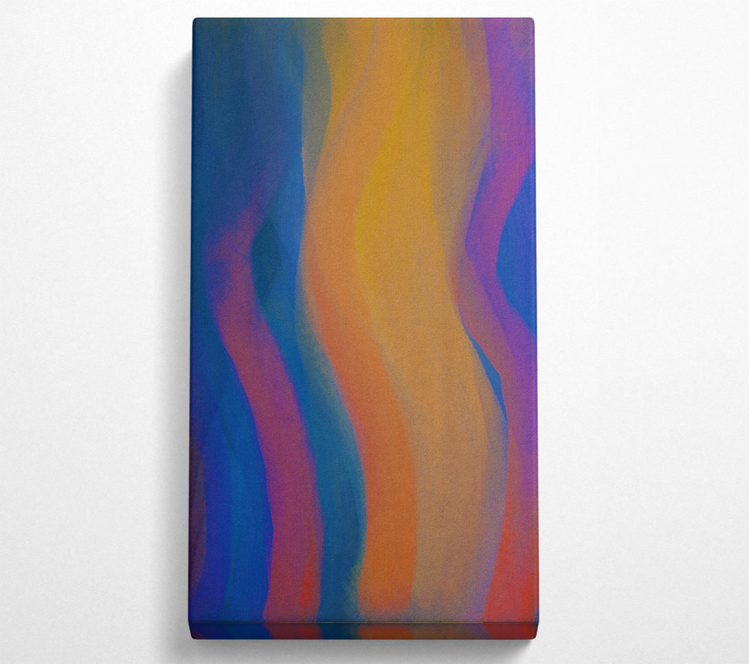  A Canvas Print of Orange Hues Of Flowing Canvas Print