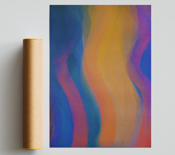 Orange Hues Of Flowing