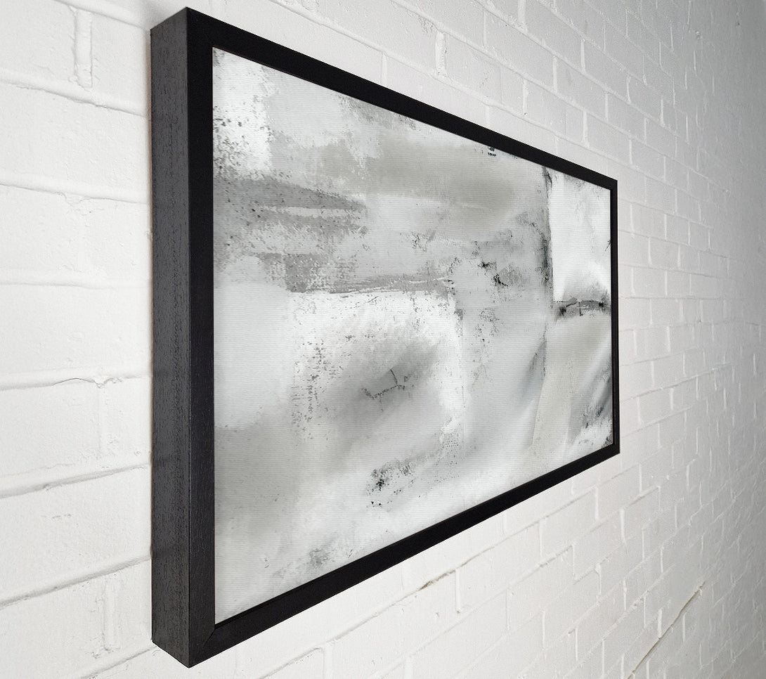  A Canvas Print of Silver And Grey Abstract Canvas Wall Art