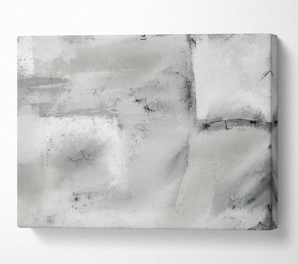  A Canvas Print of Silver And Grey Abstract Canvas Wall Art