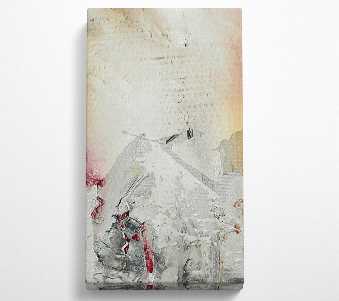  A Canvas Print of Crimson & White Abstract Canvas Wall Art