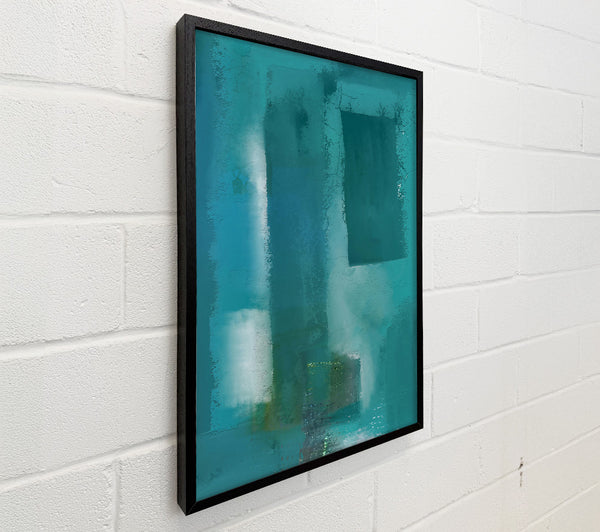 Teal Cityscape Impressionism