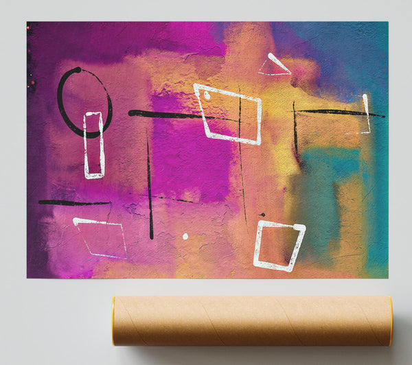 Fuchsia Geometric Hues