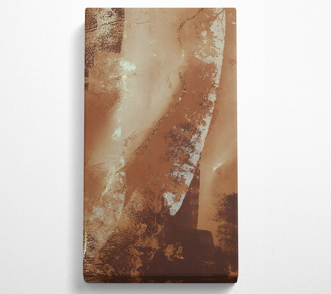  A Canvas Print of Golden Brown Abstract Canvas Wall Art
