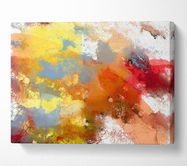  A Canvas Print of Golden Abstract Dreamscape Canvas Wall Art