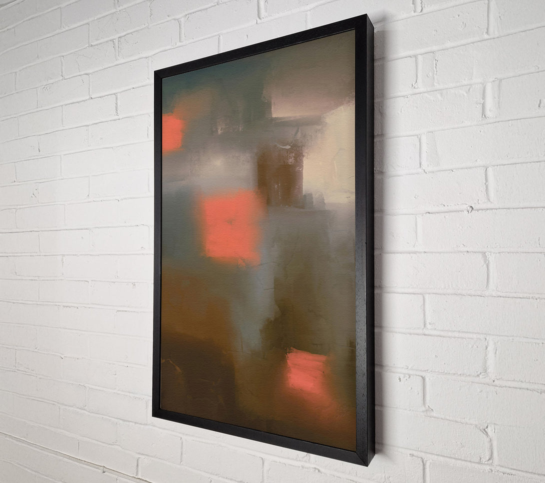  A Canvas Print of Orange Through The Mist Canvas Art