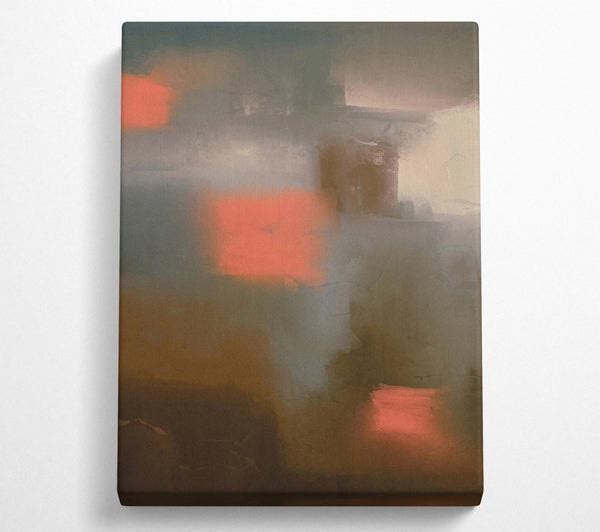  A Canvas Print of Orange Through The Mist Canvas Art