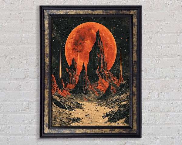 The Red Moon Framed Print